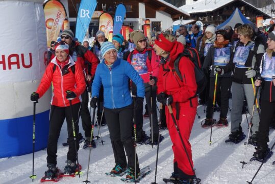 Rosi bei Schneeschuhwanderung 2019