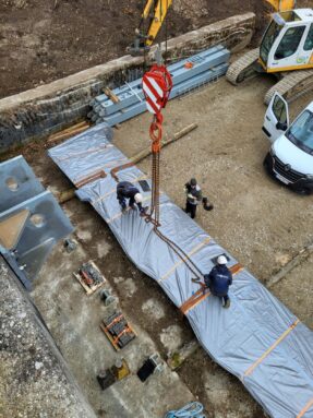 Fischbauchklappe Montage der Seile