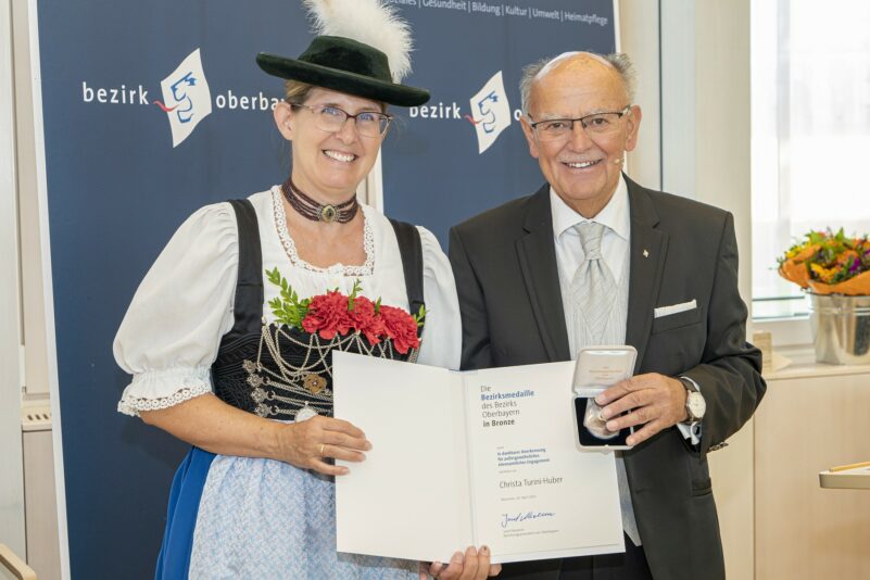 Verleihung der Bezirksmedaille am 25.07.2023