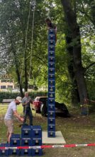 Kistenklettern Siegerin