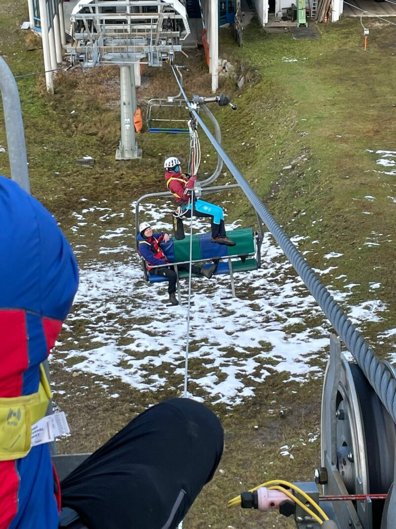 Bergeübung Hochformat