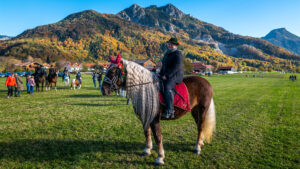 Traditioneller Leonhardiritt in Nußdorf