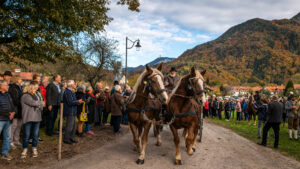 Traditioneller Leonhardiritt in Nußdorf