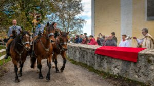 Traditioneller Leonhardiritt in Nußdorf
