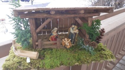 1Basteln Krippe