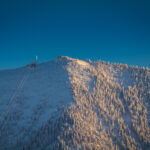 Blick zur Hochries-Berghütte