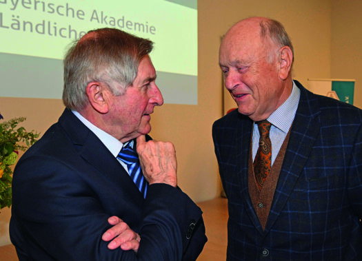 _Alois Glück und Vorgänger Johann Böhm bei der Akademiefestveranstaltung 2019