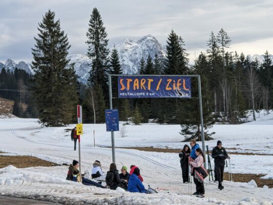 auf der Loipe im Heutall)