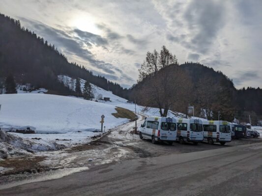 auf der Loipe im Heutall)