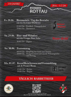 Feuerwehrfest Programm