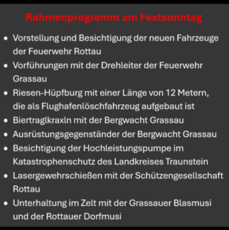 Feuerwehrfest Programm Festsonntag