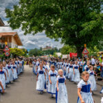 Festzug des 104. Gaufests des Bayerischen Inngautrachtenverbandes in Altenbeuern