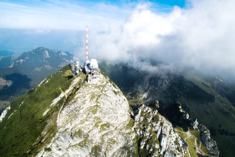 Drohnenaufnahme Wendelsteingipfel Foto Alpenregion Tegernsee Schliersee