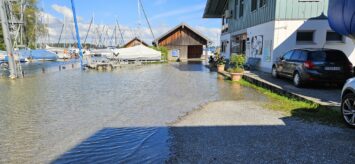 Hochwasser am Chiemsee
