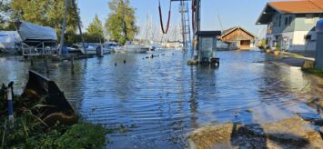 Hochwasser am Chiemsee