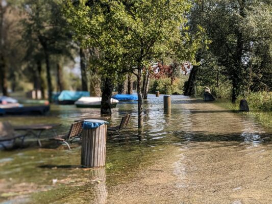 Hochwasser am Chiemsee