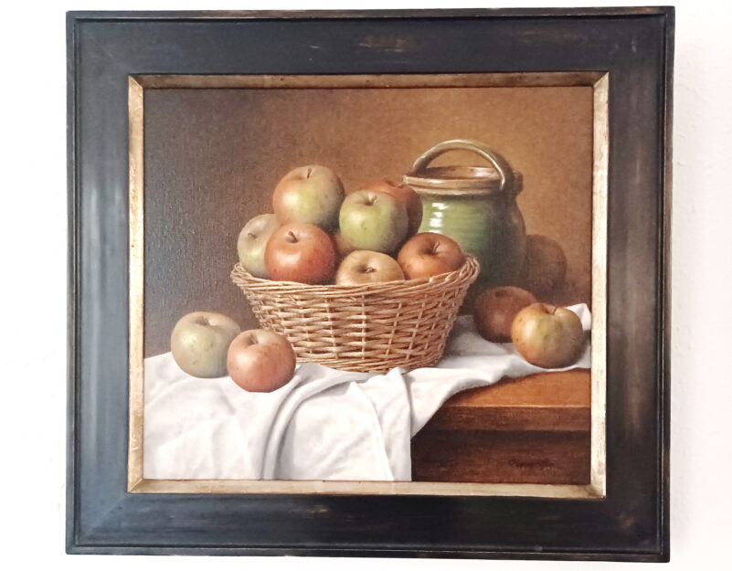 Stilleben Äpfel Kunstausstellung