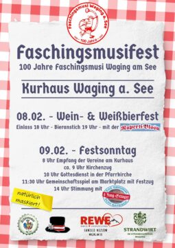 Flyer 100 Jahre Waginger Faschingsmusi