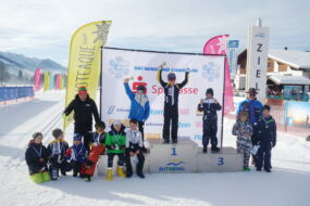 Siegerehrung mit links Angerer und rechts Kübler