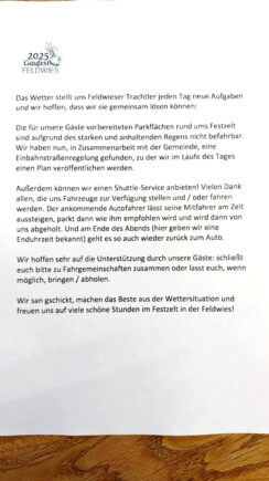 30.7. Park-Informationen