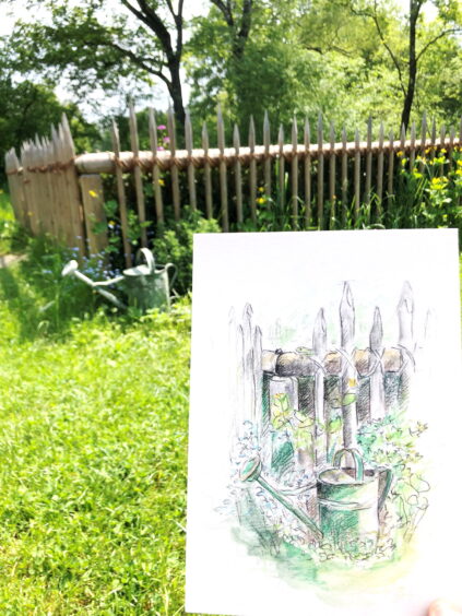 FLM Amerang_Mit dem Skizzenblock durchs Museum