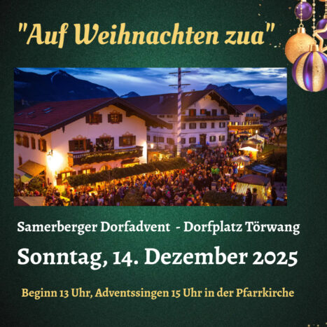 Dorfadvent 2025 Flyer quadratisch