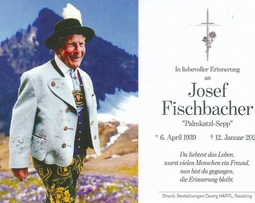 nachruf sepp fischbacher neubeuern Sterbebild