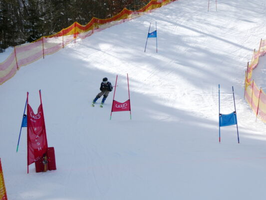 Riesenslalom Zieleinlauf